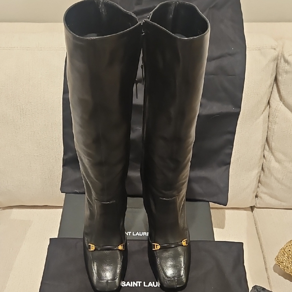 Saint Laurent Leather Boots